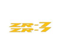 MPODYTSF Autocollant décalcomanie pour Kawasaki ZR-7 Zr7 ZR 7 Autocollant Réfléchissant pour Réservoir De Moto(Gold)
