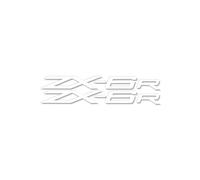 MPODYTSF Autocollant décalcomanie pour Kawasaki ZX-6R Zx6r ZX 6r Autocollants Réfléchissants pour Moto, Autocollants pour Réservoir De Carburant(White)