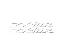 MPODYTSF Autocollant décalcomanie pour Kawasaki ZX10R ZX 10R ZX-10R Autocollant Réfléchissant pour Réservoir De Carburant De Moto(White)
