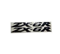 MPODYTSF Autocollant décalcomanie pour Kawasaki ZX6R ZX 6R Autocollant De Réservoir De Moto, Autocollants Réfléchissants(Nero)