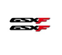 MPODYTSF Autocollant décalcomanie pour Suzuki GSX F GSXF GSX-F 650 1250 Autocollant Réfléchissant pour Réservoir De Carburant De Moto(Black-Red)