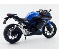 MPODYTSF Modèle réduit 1:12 pour Kawasaki pour Ninja 250 Modèle De Moto Moulé sous Pression Collection Hobby Jouet Son Et Lumière Cadeau Tout-Terrain(Turquesa)