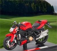 MPODYTSF Modèle réduit 1/18 Alliage pour Ducati pour Streetfighter S 2010 Modèle De Moto Jouet Scooter Cadeau Ornement Gâteau