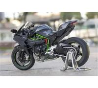 MPODYTSF Modèle réduit Alliage 1/9 pour Kawasaki pour Ninja H2R Modèle De Moto Jouet Son Et Lumière Scooter Cadeau Ornement Gâteau