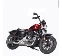 MPODYTSF Modèle réduit Cadeau en Métal Moulé sous Pression Voiture Jouet Modèle De Moto Course Alliage 1/18 pour Harley Forty-Eight, Édition pour Spéciale 2018(Rosso)