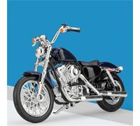 MPODYTSF Modèle réduit Décorations De Bureau pour Ordinateur 1/18 pour Harley XL1200V pour Seventy-Two 2012 Modèle Moto, Jouet, Cadeau d'anniversaire(Turquesa)