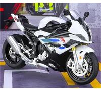 MPODYTSF Modèle réduit Modèle De Moto Statique Moulé sous Pression 1:12 pour BMW S1000RR(White)