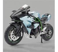 MPODYTSF Modèle réduit Modèle Réduit De Moto Course en Alliage Moulé sous Pression À L'échelle 1:12, Jouet Sonore Et Lumineux pour Kawasaki pour Ninja H2R(Turquesa)