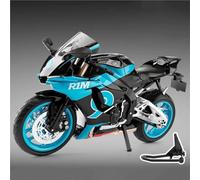MPODYTSF Modèle réduit Modèle Réduit De Moto Course en Alliage Moulé sous Pression À L'échelle 1:9, Sport Urbain, Son Et Lumière, Jouet Cadeau pour Y-AMAHA R1M(Cyan)
