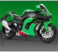 MPODYTSF Modèle réduit Modèle Réduit De Moto Moulé sous Pression À L'échelle 1/12, en Alliage, Jouet Collection, Tout-Terrain, pour Kawasaki pour Ninja ZX-10R(Green)