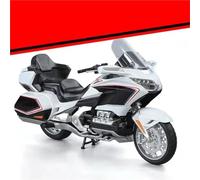 MPODYTSF Modèle réduit Modèle Réduit De Moto pour H-Onda Gold Wing GL800 2021 en Alliage Moulé sous Pression, Tourisme Loisir, Jouet Sonore Et Lumineux, Cadeau À L'échelle 1:11(White)