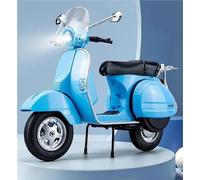 MPODYTSF Modèle réduit Modèle Réduit De Moto pour Vespa 125 en Alliage Moulé sous Pression À L'échelle 1/10, Jouet, Cadeau d'anniversaire, Collection Voitures(Turquesa)