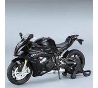 MPODYTSF Modèle réduit Ornements Cadeaux 1/12 pour BMW S1000RR M Version Racing 2023, Modèle De Moto en Alliage Moulé sous Pression Jouet Sonore Et Lumineux Tout-Terrain(Nero)