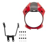 MPODYTSF Protecteur de lumière Moto Phare Carénage Avant Capot Masque Couverture Fourche Pare-brise Pour H-ONDA Rebelle CMX 300 500 2017 2018 2019 CMX500 Accessoires(Rosso)