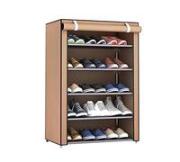 MPOPO Étagère à Chaussures Grand Porte-Chaussures Multicouche Chaussure ménagère Armoire Chambre Salon Maison Facile à Installer(Brown,C)