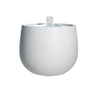 MPOPO Fontaines de Table Fontaine décorative système d'eau en Circulation Paysage Aquatique Minimaliste Moderne décoration d'entrée Salon Chambre Bureau de Fontaines d'intérieur(White)