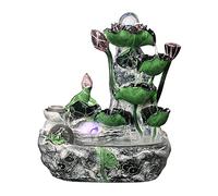 MPOPO Fontaines de Table Fontaine d'intérieur de Table Cascade avec Boule rotative et Pompe for la décoration l'espace intérieur du Bureau à Domicile Fontaines d'intérieur(L)