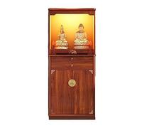 MPOPO Table d'autel de méditation en bois massif pour les ménages, tables pour les dieux de la richesse, statues de Bouddha, bodhisattvas, tables de Bouddha, table d'autel de prière de style chinois