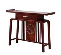 MPOPO Table d'autel de méditation, table d'entrée zen chinoise, table d'offrande en bois massif, table d'encens, table de présentation avec tiroirs (taille : 127 cm)
