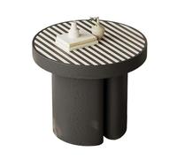 MPOPO Table de Chevet Table de Rangement rétro Ronde, Petite Table d'appoint, Salon, Art créatif, Balcon Petite Table