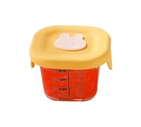 Mppchhn Bocaux de rangement en verre réutilisables pour aliments pour bébé - Fournitures d'alimentation pour micro-ondes - Pour la maison, l'école, les voyages, la garderie, la salade de fruits, la