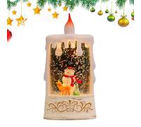 Mppchhn Bougies LED De Noël pour Intérieur - Décor de Bureau pour Fêtes | Lumière de Nuit Festive pour Bureau,pour Cheminée Bibliothèque Rebord de Fenêtre Étagère Table de Chevet Chambre Salon