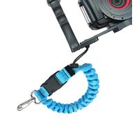 Mppchhn Cordon de plongée rétractable, sangle de poignet anti-lâche avec boucle à dégagement rapide - Accessoires de plongée, cordon d'appareil photo, main pour outil sous-marin, bleu, Refer to