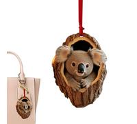 Mppchhn Décorations Animales de Noël - Ornement Animal en Acrylique 2D | Décoration Portable Colorée pour Arbre Téléphone Voiture Mur Maison Amis et Famille