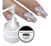 Mppchhn Gel 3D pour Ongles,8ml Nacré Non Collant,Gel De Construction Et Sculpture 3D Pour Ongles - Pour Maison Salon Quotidien Voyage Vacances Anniversaire Noël Mariage Rencontre Fête