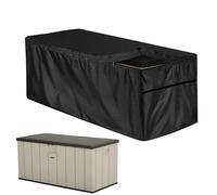 Mppchhn Housse Coffre De Rangement Exterieur | Imperméable Bâche Salon De Jardin | Couverture De Boîte De Pont Tissu Oxford 210D | Résistant À l'hiver, Résistant Aux UV, avec Cordon E Serrage