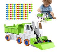 Mppchhn Jouets Camion | Billes À Balayer Interactives Éducatives | Camions Jouets À Pousser Et Avancer | pour École Voyage Développement Compétences Éducation Maison Temps De Jeu Garçon