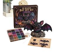 Mppchhn Kit de perles - Chauve-Souris 3D DIY Avec Notice - Kits de Perles Bijoux et Loisirs Créatifs | Pour Ados Adultes Débutants Famille Anniversaire Fêtes Cadeaux Fête Maison École Classe