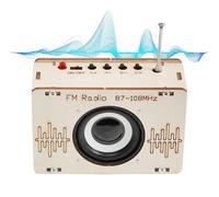 Mppchhn Kit Radio pour Enfant,Kit de Projet Électronique en Bois | Audio Portable pour Âges Famille Amis