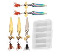 Mppchhn Leurres de Pêche Bass | Appât De Pêche avec Queue Tournante | Leurres 3D pour Lancer, Truite, Brochet, Silure, Eau Salée, Camping et sur Glace
