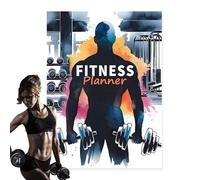 Mppchhn Planificateur de fitness - Carnet d'entraînement | Carnet de santé quotidien pour l'entraînement, la musculation, le progrès des hommes, la salle de sport à domicile