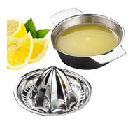 Mppchhn Presse-agrumes manuel en acier inoxydable - Outil professionnel portable pour tomate, orange, légumes, raisin, grenade, citron vert