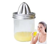 Mppchhn Presse-Agrumes Manuel,Presse-citron,Couvercle De Presse-Agrumes Avec Pot En Verre - Pour Cuisine Domestique, Orange, Citron Vert, Pique-Nique En Plein Air
