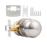 Mppchhn Serrure Pour Porte D'entrée | Poignée de Porte Extérieure | Remplacement De Bouton Sans Clé Avec Vis Et De Gâche Pour Maison Hôtel Appartement École