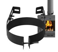 Mppchhn Support De Cheminée,Étai En Acier Inoxydable Pour Cheminée | Étai De Support De Tuyau De Poêle,Pour Abri Intérieur et Extérieur Cuisine Cabine Camping Mur Plafond Poutre