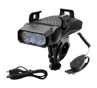Mppchhn Support Vélo pour Téléphone - Étanche avec Phare LED et Porte-Téléphone | Phare LED Haute Luminosité pour Bicyclette en Extérieur Voyage et Camping