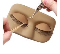 Mppchhn Tête De Mannequin Pour Pratique De Maquillage | Modèle en Silicone Doux - Visage D'Entraînement Pour Les Extensions De Cils,Pour Les Femmes Les Filles Les Débutants La Formation La Beauté La