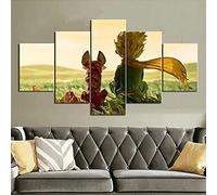 MPPSU Les-Contes-De-Petit-Prince-Affiche Tableaux, Posters et Arts Décoratifs Tableau Cuisine Decoration Murale Salon Moderne Impressions Sur Toile Intissee 5 Pièces Avec Cadre