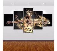 MPPSU Personnages D'Anime One-Piece Poster Tableaux, Posters et Arts Décoratifs Tableau Cuisine Decoration Murale Salon Moderne Impressions Sur Toile Intissee 5 Pièces Avec Cadre 150x80cm