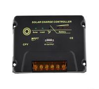 MPPT Contrôleur solaire 10 A/20 A/30 A, 12 V/24 V, régulateur de charge PV à identification automatique pour système intelligent de lampadaire, boîtier ABS + RoHS, design compact pour la maison, le