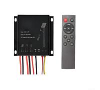 MPPT Contrôleur solaire pour réverbère 6 V-18 V Entrée 24 V 40 W Télécommande Minuterie Programmable Protection contre les surcharges Résistant aux intempéries ABS Noir Compact 150 mm