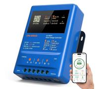 MPPT Régulateur de charge solaire 30 A 12 V 24 V 36 V 48 V 120 V PV avec application WiFi Bluetooth - Contrôleur de charge solaire intelligent pour camping-car, caravane LiFePO4 AGM hors réseau