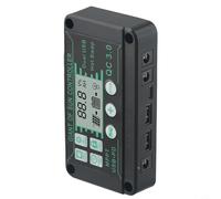 MPPT Régulateur de charge solaire avec affichage numérique 10 A à 100 A réglable 12 V/24 V Détection automatique pour systèmes photovoltaïques Camping pour camping-car bateau Protection contre les