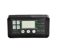 MPPT Régulateur de charge solaire avec affichage numérique 10 A à 100 A réglable 12 V/24 V Détection automatique pour systèmes photovoltaïques Camping pour camping-car bateau Protection contre la