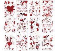 MPQDFG Carte d'Invitation d'Halloween 24pcs, Invitation Effrayante De Modèle d'Halloween, Carte Postale Effrayante De Décoration De Fête De Maison Hantée d'Halloween