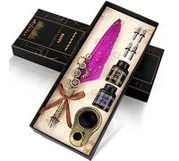 MPRINCE Ensemble de plume en encre, ensemble de stylo de calligraphie, stylo de calligraphie pour l'écriture, cadeau d'anniversaire pour les amoureux de l'écriture à la main, stylo de signature